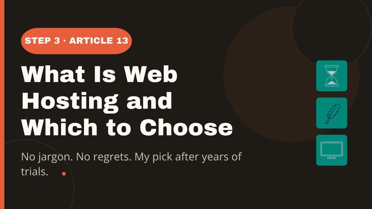 Web hosting doesn't have to be confusing or expensive. Here's what it actually is, what to look for as a beginner, and why I use and recommend WPX for my own sites.